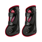 Veredus - Open Carbon Gel Vento Color Edition beenbeschermers Zwart/ Bordeaux x2 | - Ohlala
