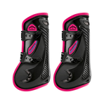 Veredus - Open Carbon Gel Vento Color Edition beenbeschermers Zwart/ Fuchsia x2 | - Ohlala