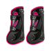 Veredus - Open Carbon Gel Vento Color Edition beenbeschermers Zwart/ Fuchsia x2 | - Ohlala