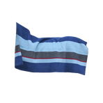 Kentucky Horsewear - Droogdeken vierkant heavy stripes marine/grijs | - Ohlala