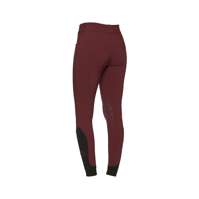 Cavalleria Toscana - Pantalon d'équitation femme Americain taille haute bordeaux