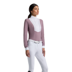 Cavalleria Toscana - Dames wedstrijdpolo lange mouwen Americain lila | - Ohlala