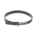 Pénélope - Ceinture femme Signature cuir perforé noir/ argent