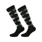 Equithème - Argyle sok zwart/grijs (x1) | - Ohlala