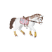 Papo - Figurine Cheval tressé | - Ohlala