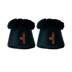 Kentucky Horsewear - Cloches chevaux cuir et mouton noir/noir | - Ohlala
