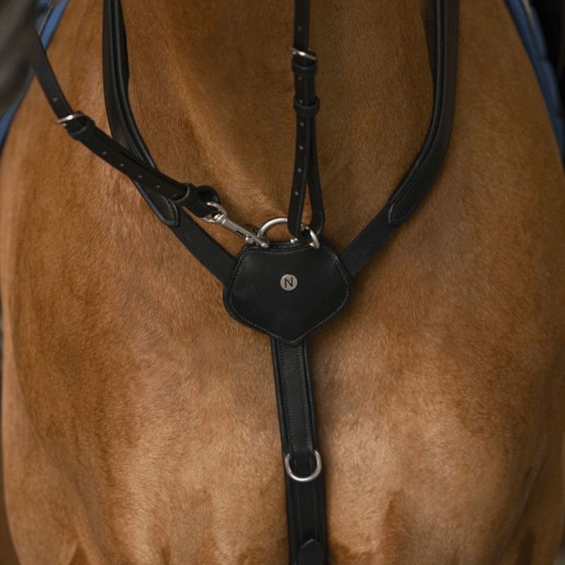 Equestrian Universe Harnais de conduite en cuir noir de Equestrian Universe Harnais de conduite en cuir noir de