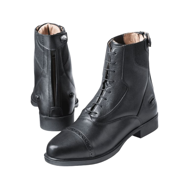 Equithème - Boots confort extrême à lacets noir | - Ohlala
