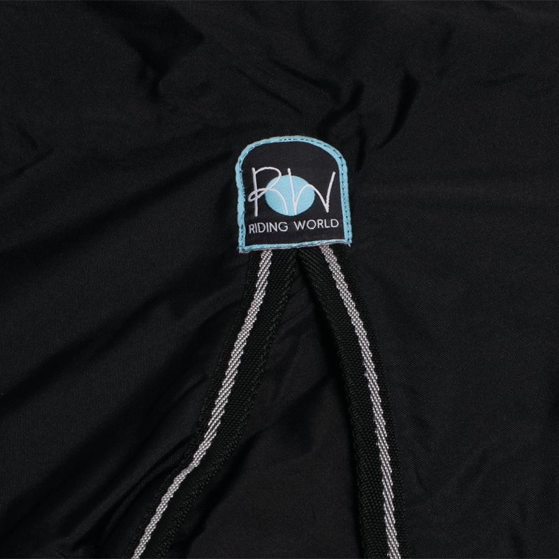 Riding world - Couverture oxford imperméable doublée polaire noir | - Ohlala