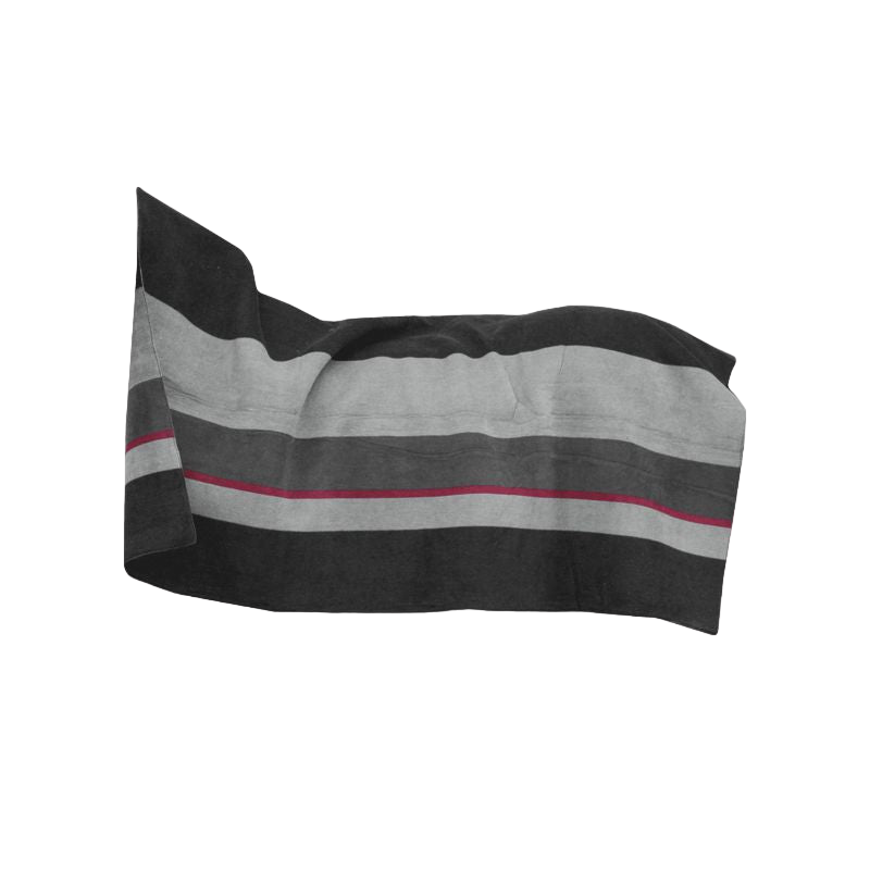 Kentucky Horsewear - Couverture séchante carré heavy stripes noir/ gris