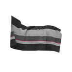 Kentucky Horsewear - Droogdeken vierkant heavy stripes zwart/grijs | - Ohlala