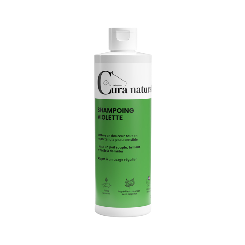 Cura Naturale - Shampoing pour chevaux à la violette
