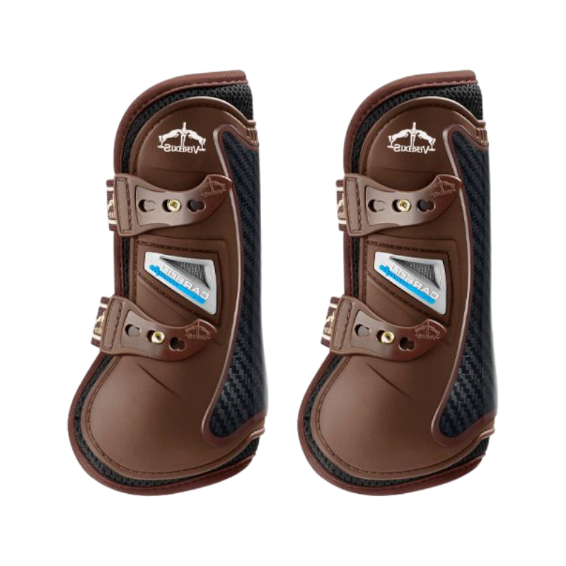 Veredus - Guêtres ouvertes Carbon Gel Vento Marron x2