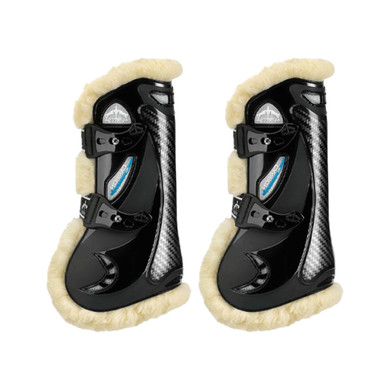 Veredus - Guêtres ouvertes Carbon Gel Vento Save The Sheep Noir x2