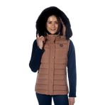 Flags & Cup - Gilet sans manches femme Kenora moka | - Ohlala