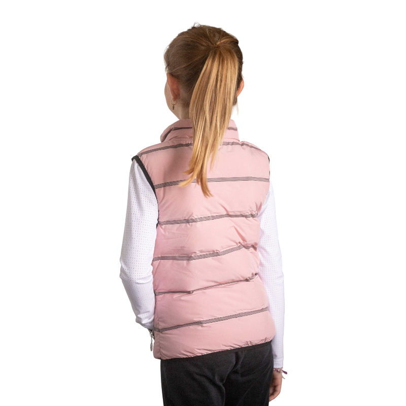 Eden by Pénélope - Doudoune sans manches enfant Anouck rose poudré