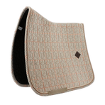Kentucky Horsewear - Beige pied-de-poule dressuurpad | - Ohlala