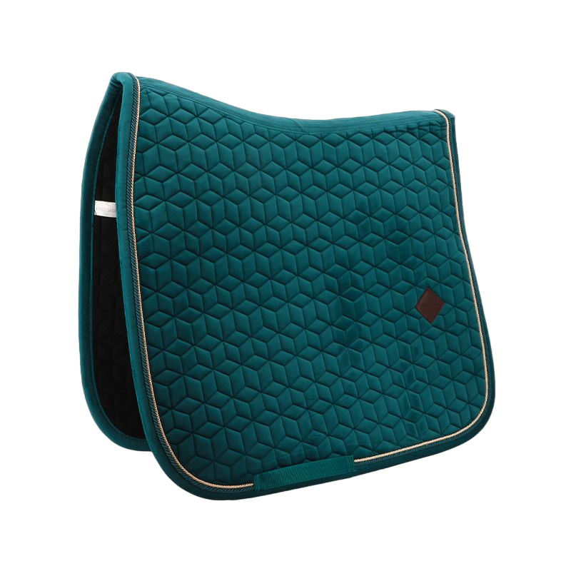 Tapis De Selle PS Of Sweden Dressage, Vert émeraude Pailletté, Taille FULL S7 (quasi Neuf)