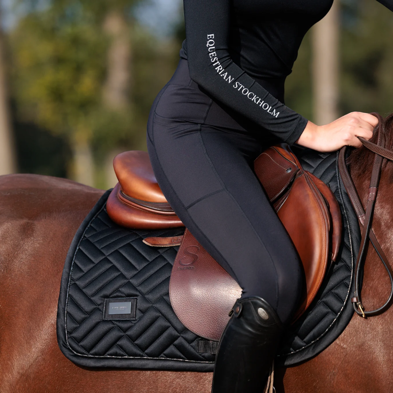 Equestrian Stockholm - Tapis de selle Modern noir