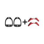 Flex On - Pack Étriers GC Incliné Grip Noir / Noir / Noir + Stickers Flex On Cottage rouge offerts | - Ohlala