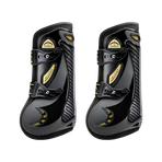 Veredus - Open beenbeschermers Grand Slam Carbon Gel Zwart / Goud x2 | - Ohlala