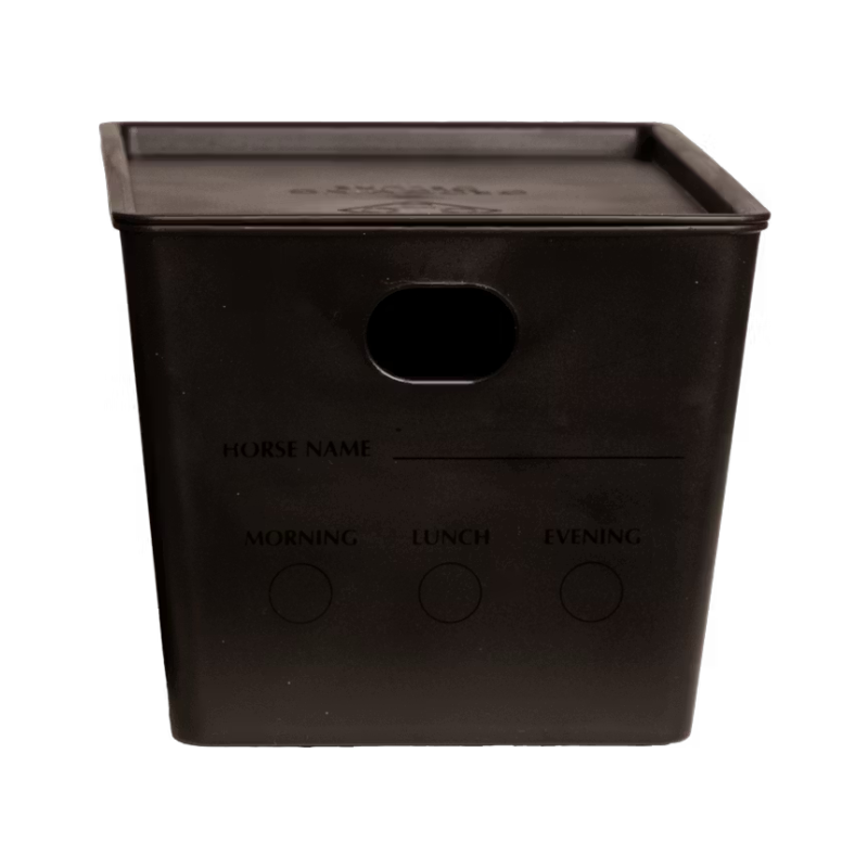 Grooming Deluxe - Boîte à nourriture avec couvercle noir | - Ohlala