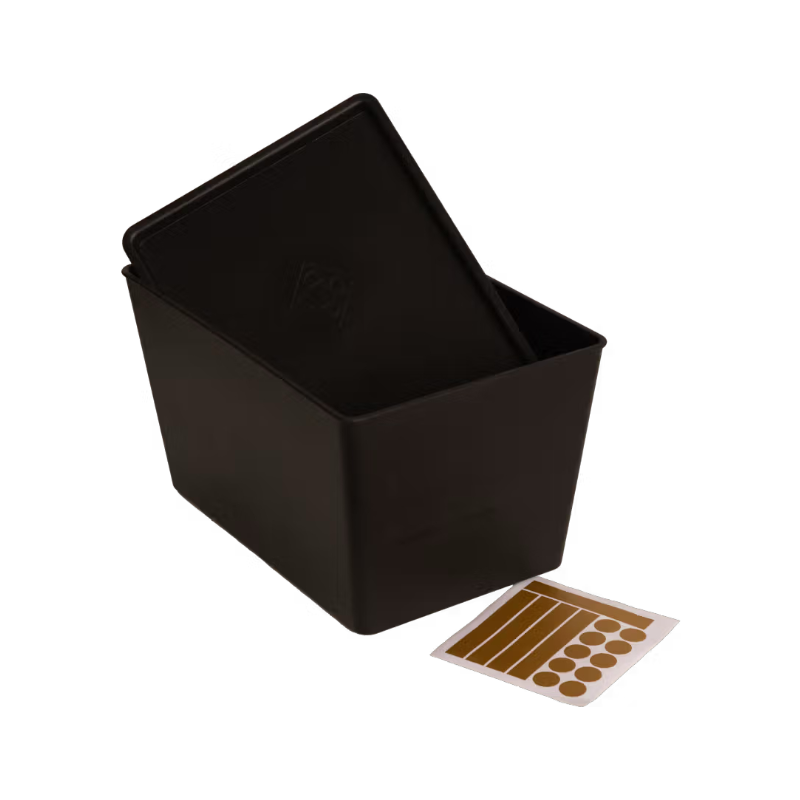 Grooming Deluxe - Boîte à nourriture avec couvercle noir | - Ohlala