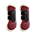 TdeT - Open Design beenbeschermers met schapenvelvoering bordeaux x2 | - Ohlala