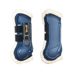 TdeT - Open Design beenbeschermers met schapenvelvoering marine x2 | - Ohlala