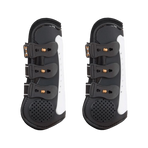 TdeT - Proteck' compet beenbeschermers zwart/wit x2 | - Ohlala