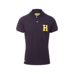 Hagg - Polo manches courtes homme marine/ jaune | - Ohlala