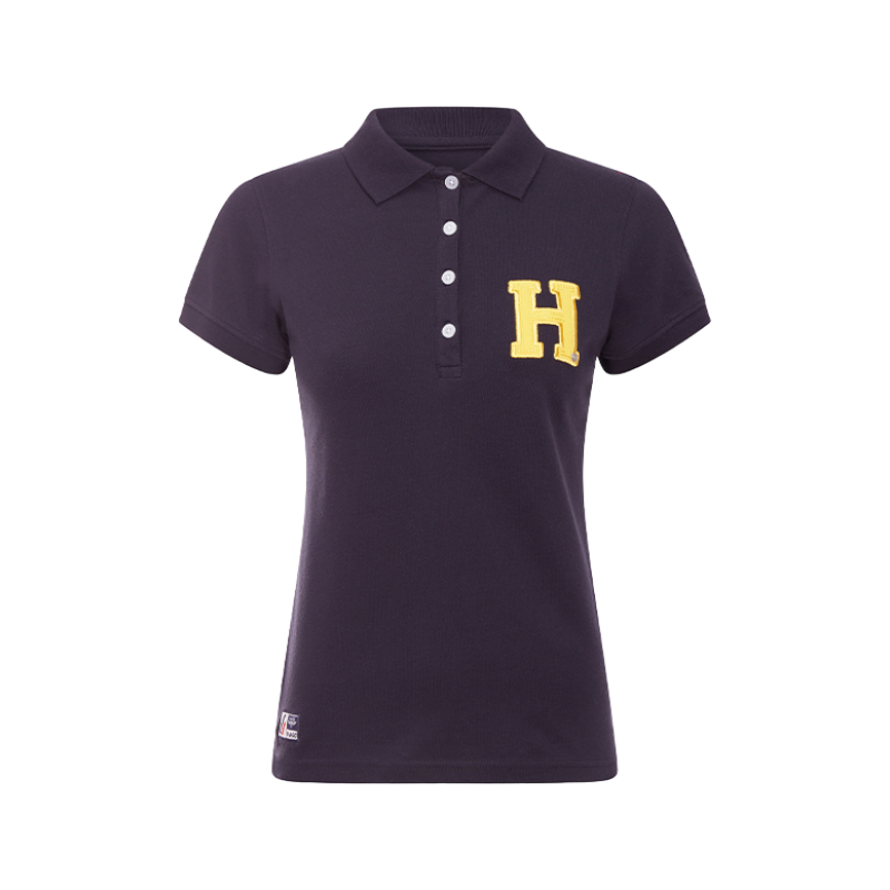 Hagg - Polo manches courtes femme marine/ jaune | - Ohlala