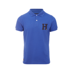 Hagg - Polo manches courtes homme bleu roi | - Ohlala