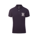 Hagg - Polo manches courtes homme marine/ gris | - Ohlala