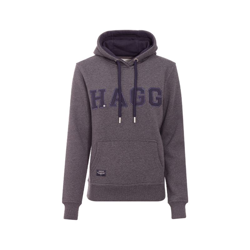 Hagg - Sweat à capuche femme gris anthracite/ marine | - Ohlala