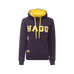 Hagg - Sweat à capuche femme marine/ jaune | - Ohlala