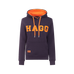 Hagg - Sweat à capuche femme marine/ orange | - Ohlala