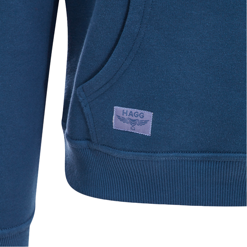 Hagg - Sweat à capuche homme bleu orage | - Ohlala