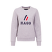 Hagg - Dames ronde hals sweater grijs | - Ohlala
