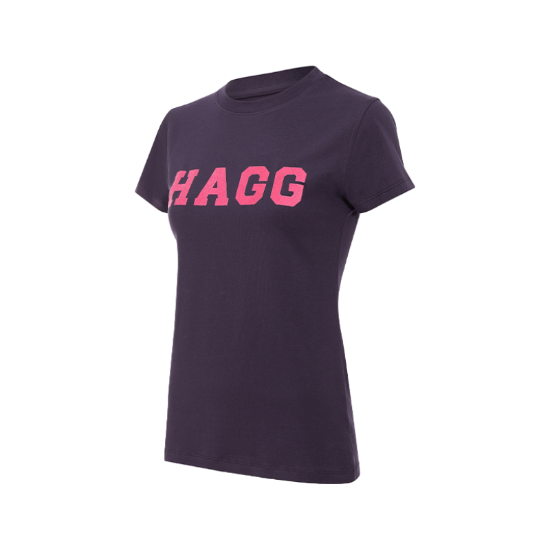 Hagg - T-shirt manches courtes femme marine/ fuchsia | - Ohlala
