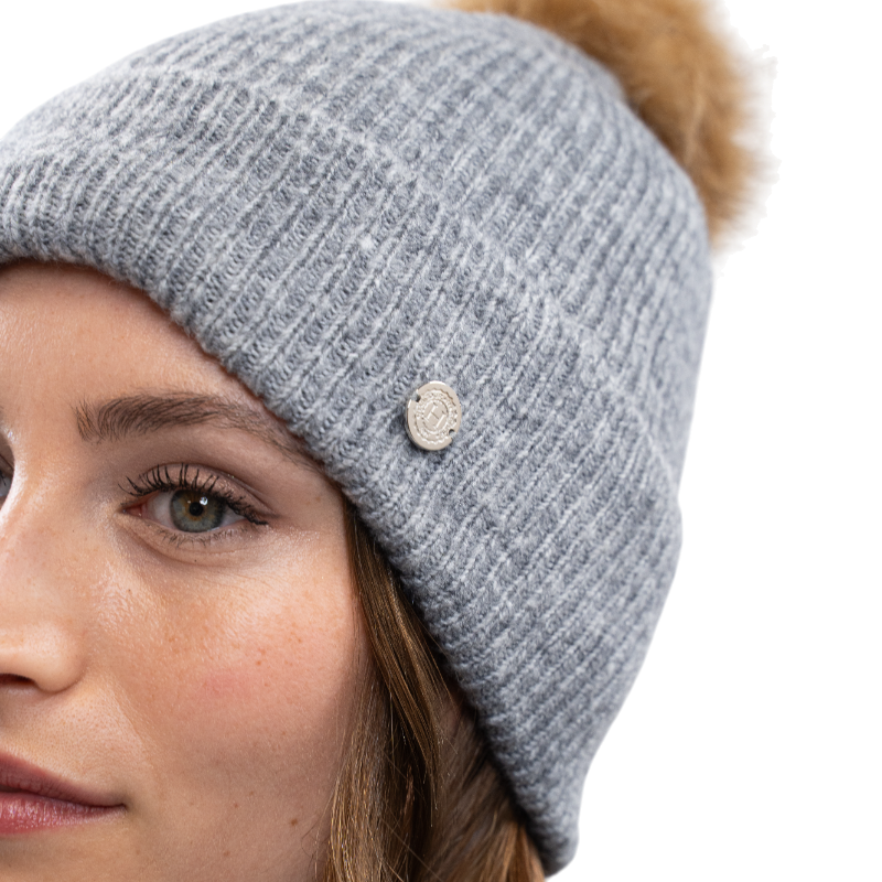 Harcour - Bonnet femme Anto gris chiné