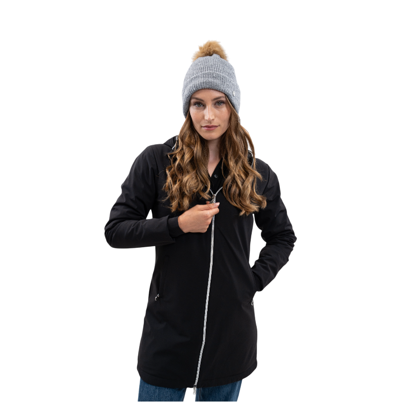 Harcour - Bonnet femme Anto gris chiné