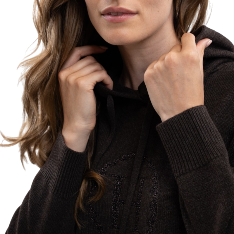 Harcour - Sweat en maille femme Aurelia cacao
