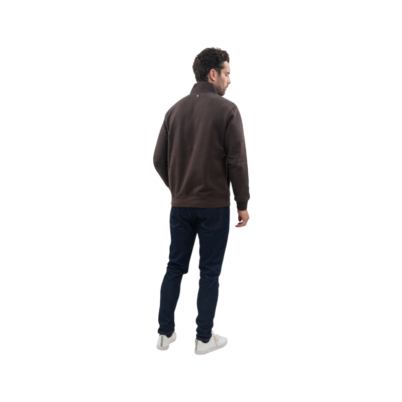 Harcour - Sweat manches longues homme Swabo cacao