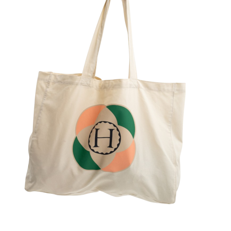 Harcour - Totebag casual Bertille naturel/ fleurs