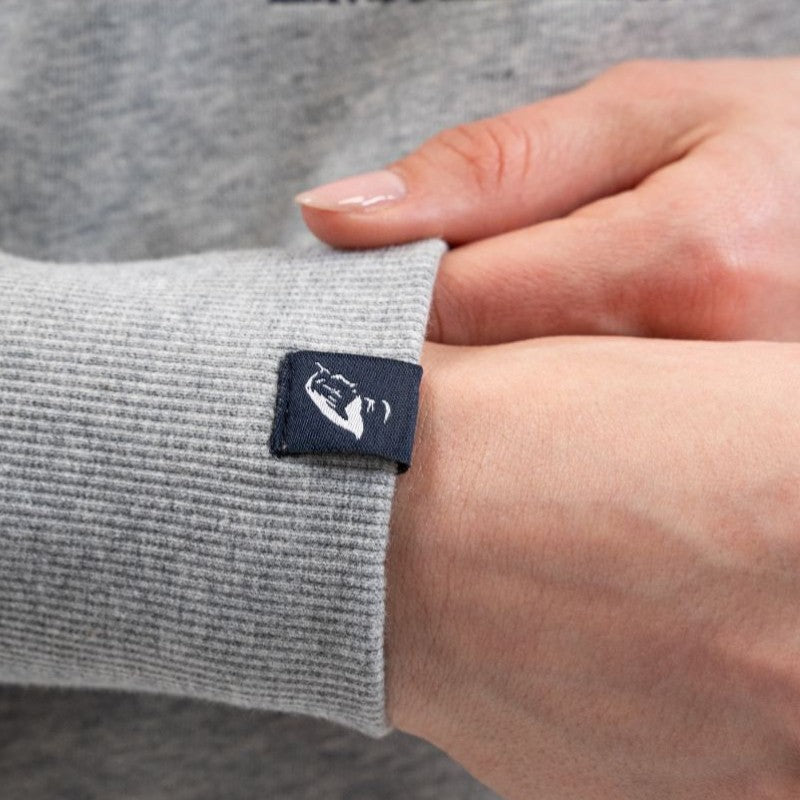 Harcour - Sweat manches longues mixte Galopea gris chiné | - Ohlala