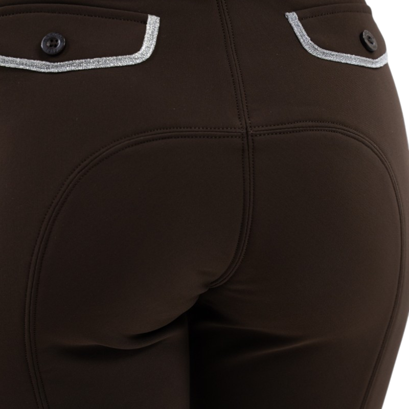 Harcour - Pantalon d'équitation femme Jaltika cacao