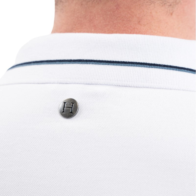 Harcour - Polo manches courtes homme Oscar blanc