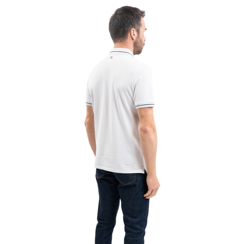 Harcour - Polo manches courtes homme Oscar blanc