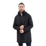 Harcour - Lange heren parka Robertol zwart | - Ohlala